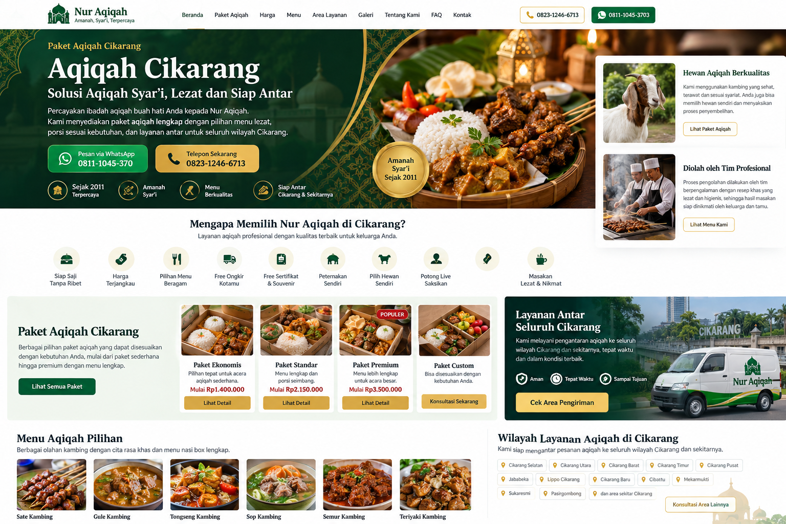 Visual premium aqiqah Cikarang 2